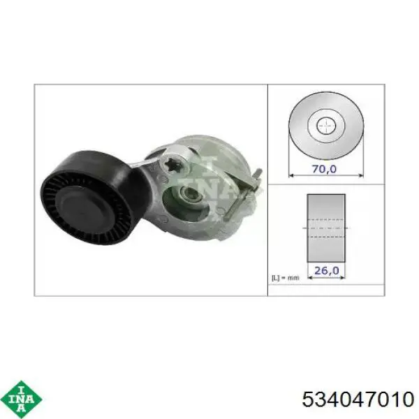 Tensor de la correa trapecial INA 534047010 precio, desde 111,21 EUR