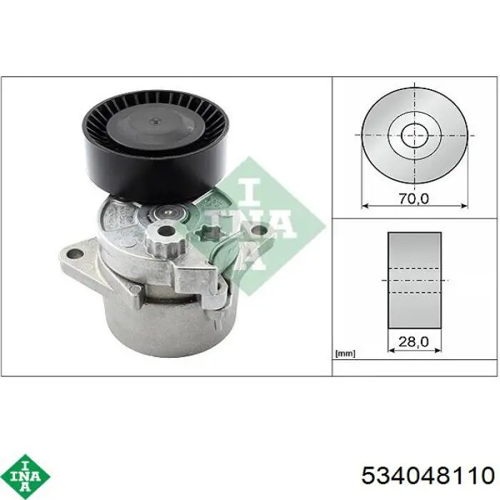Tensor de la correa trapecial INA 534048110 precio, desde 29,14 EUR