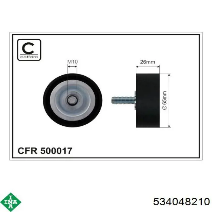 Tensor de la correa trapecial INA 534048210 precio, desde 53,51 EUR