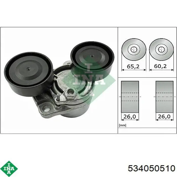 Tensor de la correa trapecial INA 534050510 precio, desde 46,73 EUR