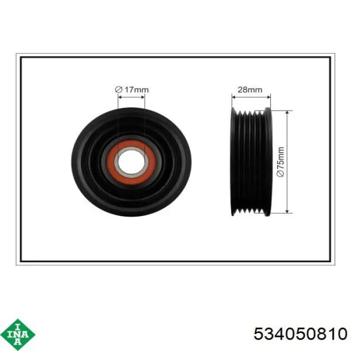 Comprar 534050810 INA Tensor de correa poli V 