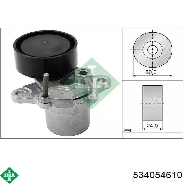 Rodillo tensor correa poli V INA 534054610 precio, desde 29,39 EUR