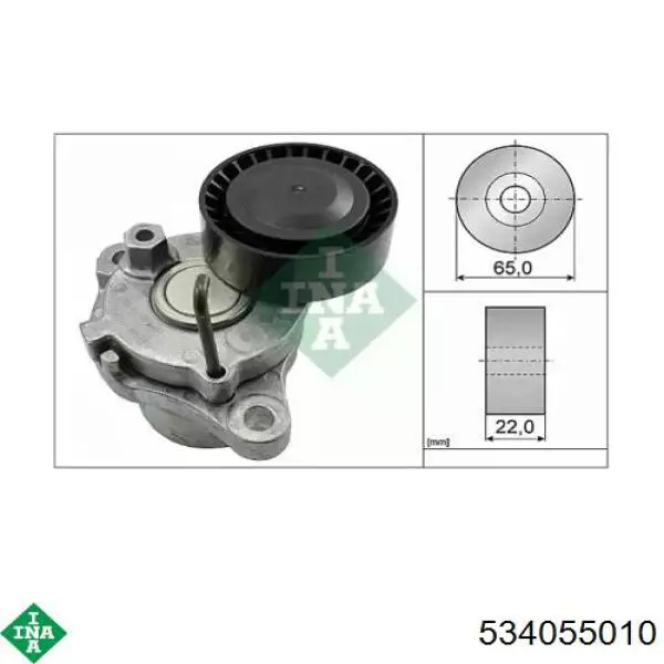 Comprar 534055010 INA Tensor de correa poli V 