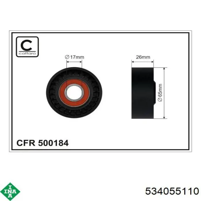 Tensor de la correa trapecial INA 534055110 precio, desde 44,97 EUR
