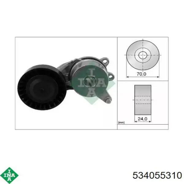 Comprar 166200Q010 Toyota Tensor de la correa trapecial
