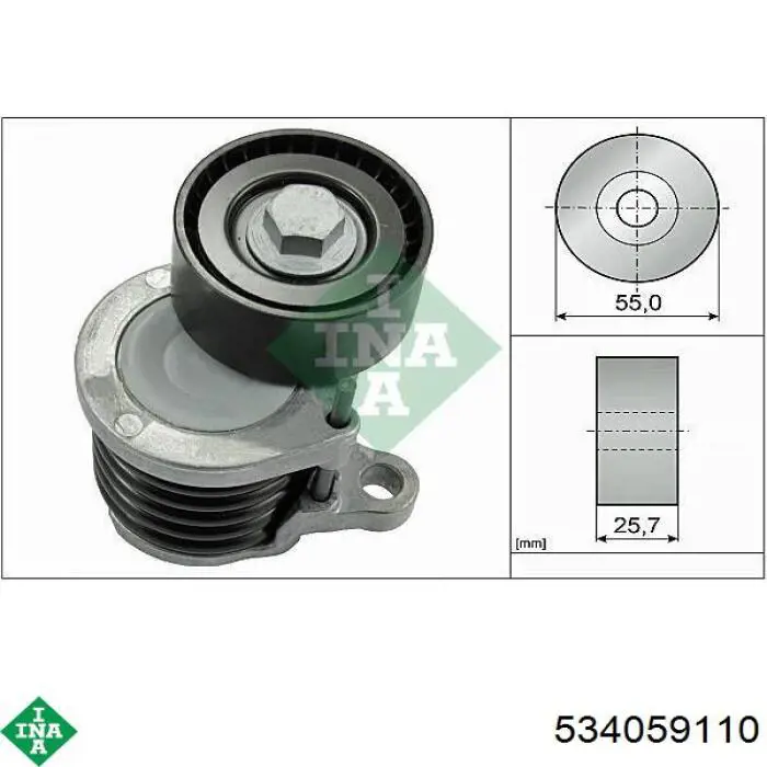 Tensor de la correa trapecial INA 534059110 precio, desde 146,44 EUR