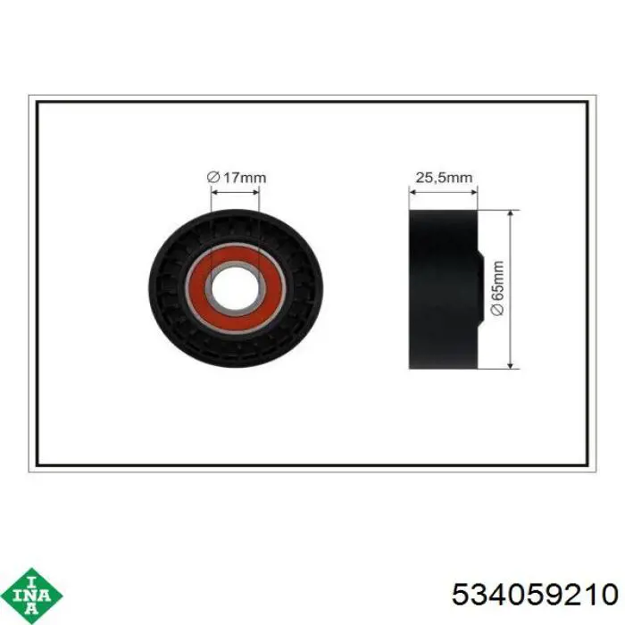 Tensor de la correa trapecial INA 534059210 precio, desde 175,60 EUR