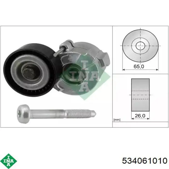 Comprar 534061010 INA Tensor de la correa trapecial