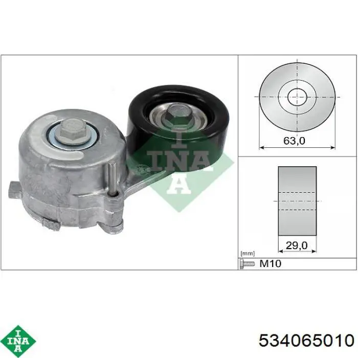Comprar 534065010 INA Tensor de correa poli V 