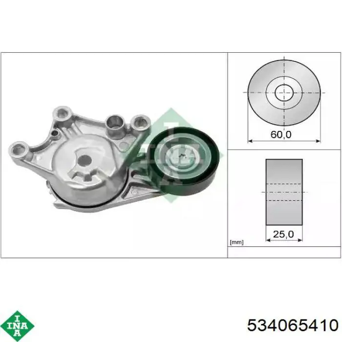 Comprar 534065410 INA Tensor de correa poli V 