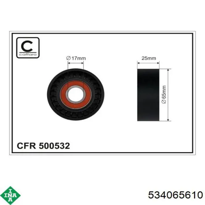 Tensor de la correa trapecial INA 534065610 precio, desde 249,23 EUR
