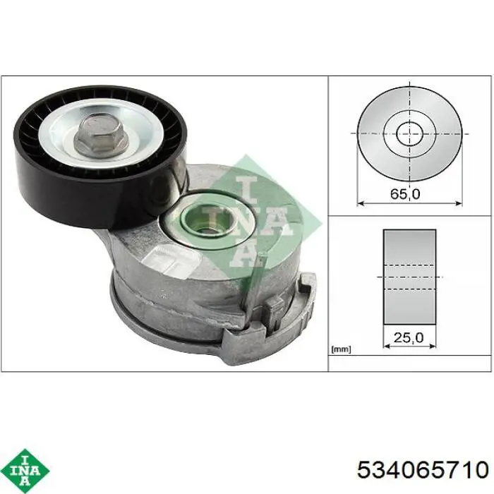 Rodillo tensor correa poli V INA 534065710 precio, desde 29,10 EUR