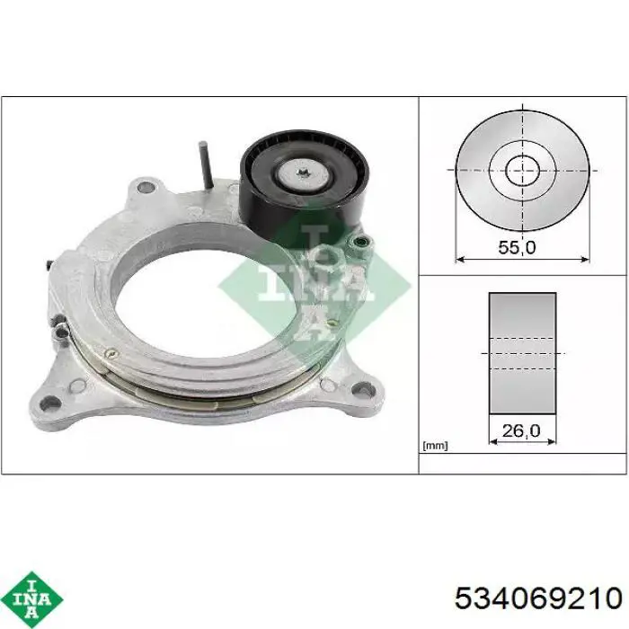 Tensor de la correa trapecial INA 534069210 precio, desde 163,10 EUR
