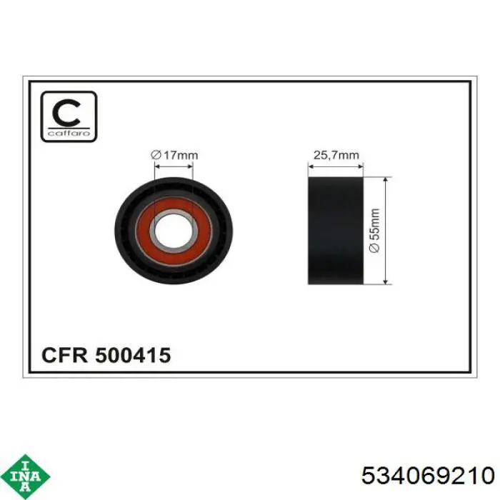 Comprar 534069210 INA Tensor de correa poli V 