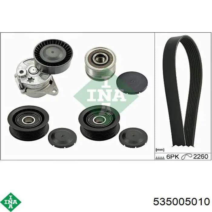 535005010 INA Rueda libre alternador 