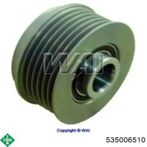06008 Metalcaucho Rueda libre alternador 