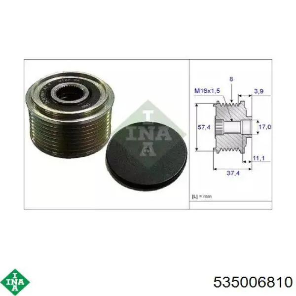 Polea rueda libre INA 535006810 precio, desde 35,64 EUR