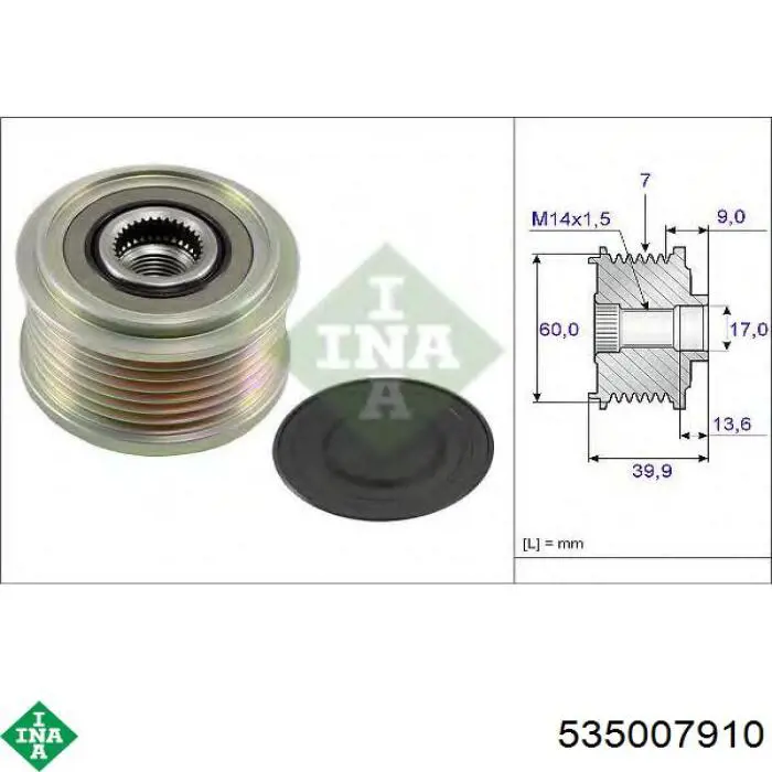 Polea rueda libre SNR GA78403 precio, desde 34,06 EUR