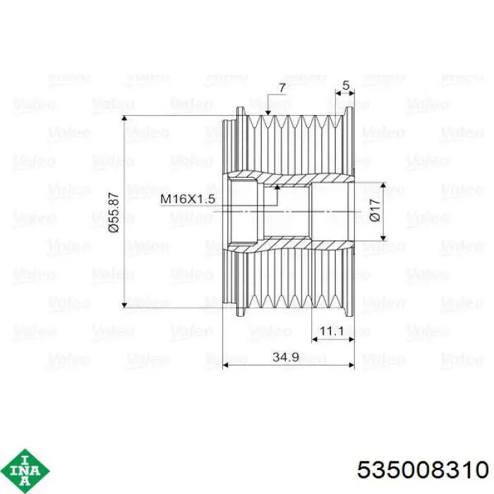 Poleas juego de piezas Audi Q7 4LB
