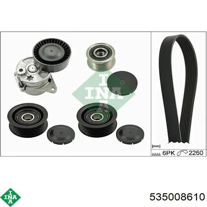 Polea rueda libre INA 535008610 precio, desde 45,69 EUR