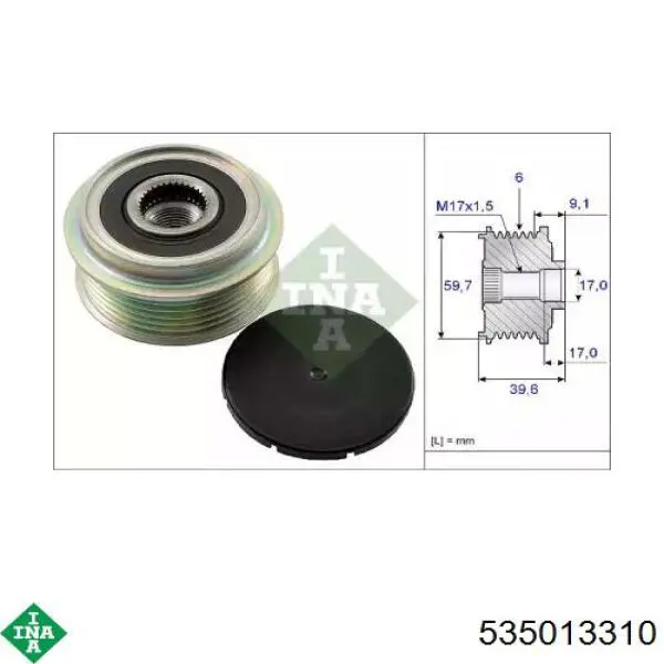 Comprar 535013310 INA Rueda libre del alternador