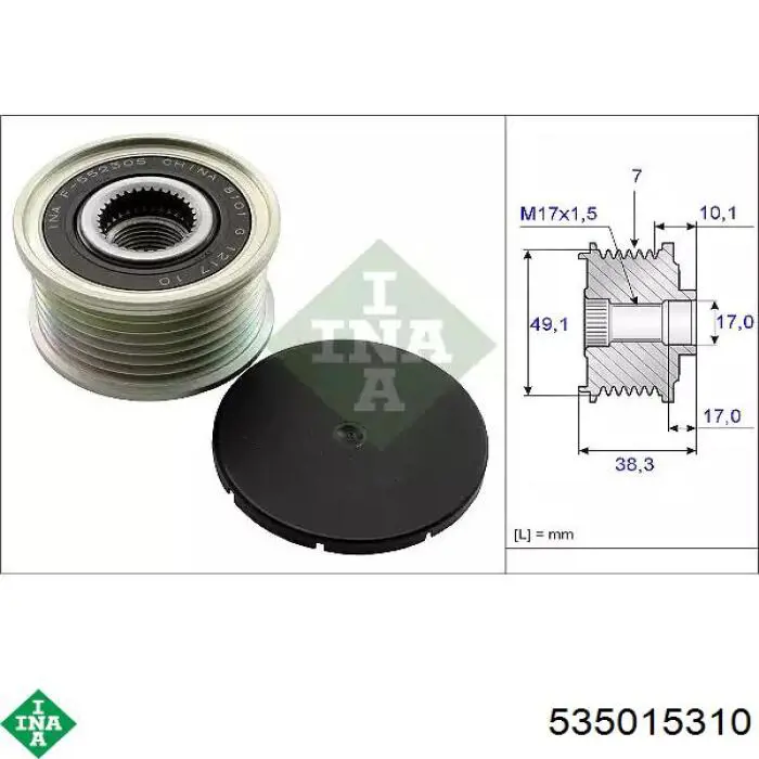 Comprar AP9107 Continental/Siemens Rueda libre del alternador