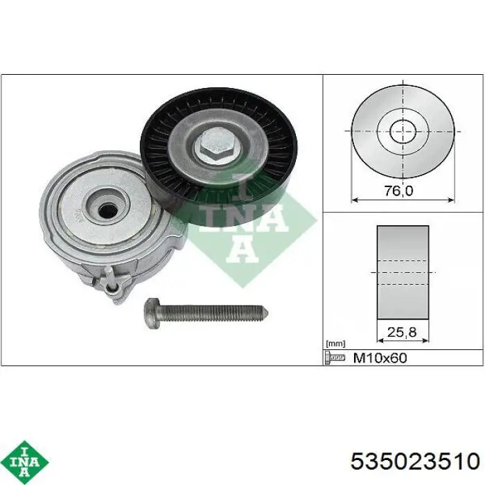 535 0235 10 INA poleas juego de piezas