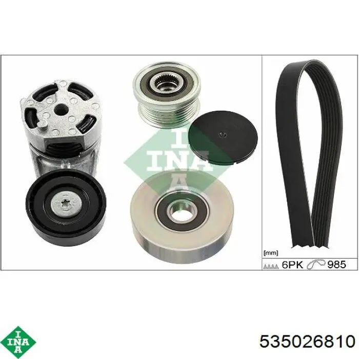 Comprar 535026810 INA Rueda libre del alternador