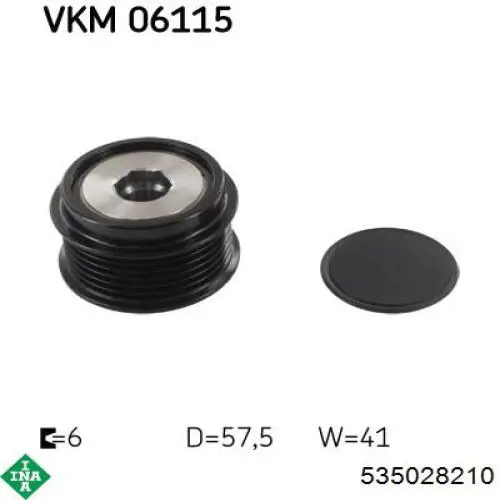 Polea rueda libre INA 535028210 precio, desde 44,87 EUR