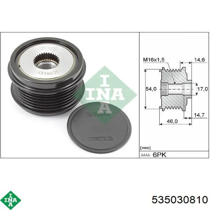 Polea rueda libre INA 535030810 precio, desde 181,23 EUR