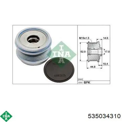 Comprar GA75700 SNR Rueda libre del alternador