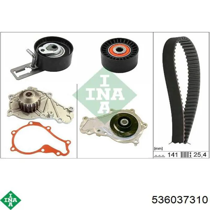 Correa de distribución INA 536037310 precio, desde 28,96 EUR