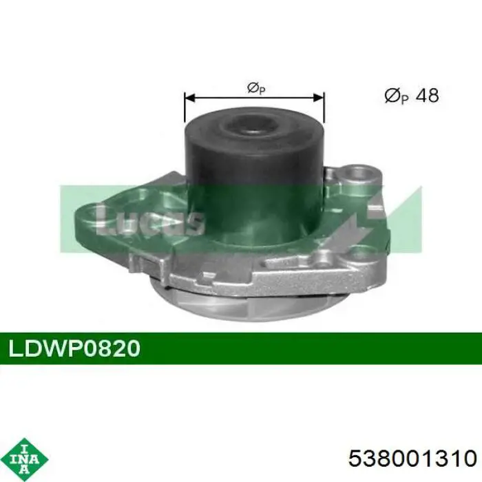 Bombeadora de agua INA 538001310 precio, desde 39,26 EUR