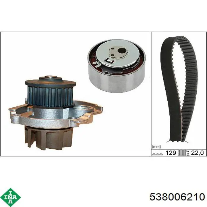 Motor de agua INA 538006210