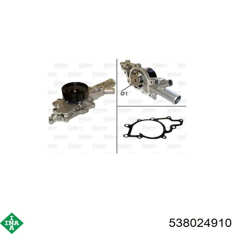 Comprar 538024910 INA Bomba de agua para motor
