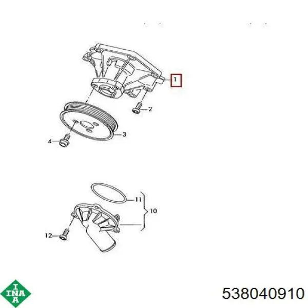 Comprar 538040910 INA Bomba de agua para motor