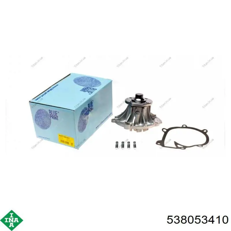 Motor de agua INA 538053410