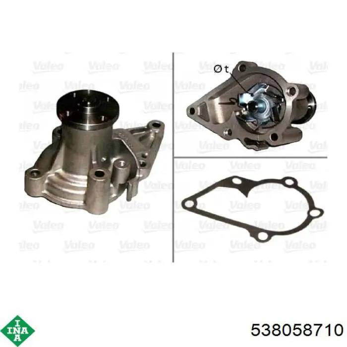 Comprar 538058710 INA Bomba de agua para motor