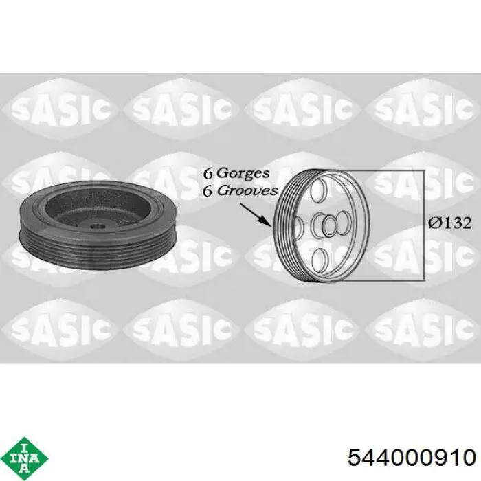 Polea, cigüeñal Renault Scenic 1 JA0, JA1, FA0