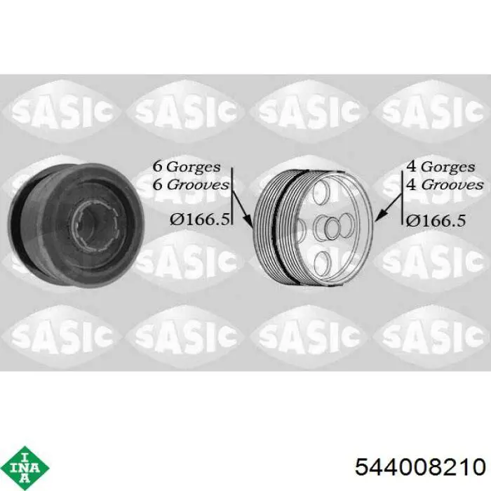 Polea del cigüeñal INA 544008210 precio, desde 120,89 EUR