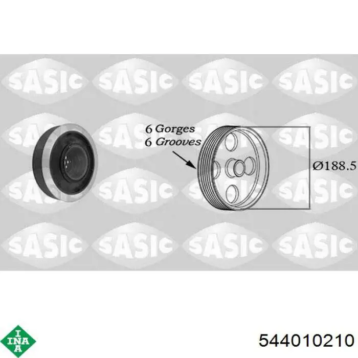 Polea del cigüeñal INA 544010210 precio, desde 208,20 EUR