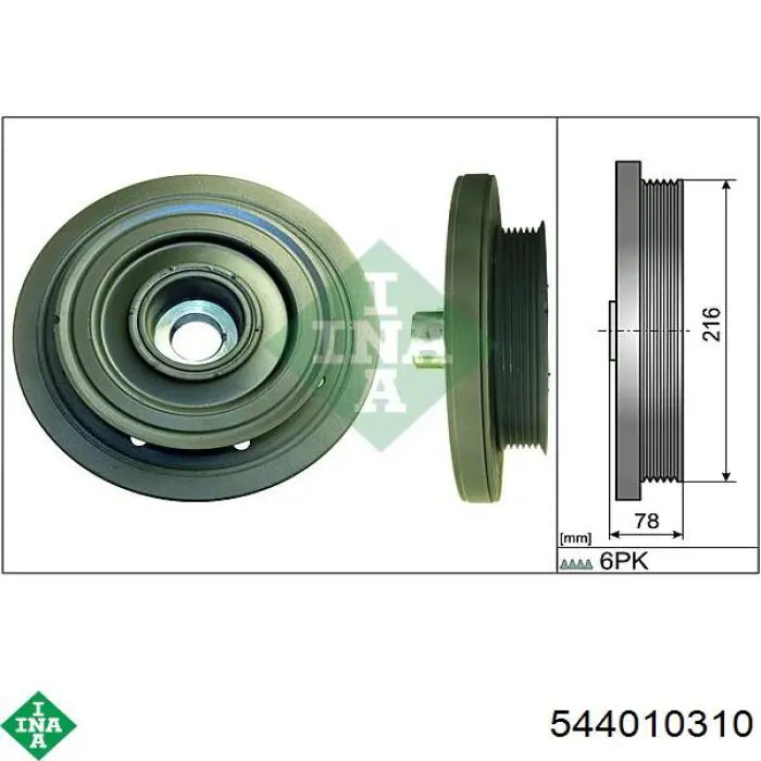 Comprar A6120300703 Mercedes La polea del cigüeñal
