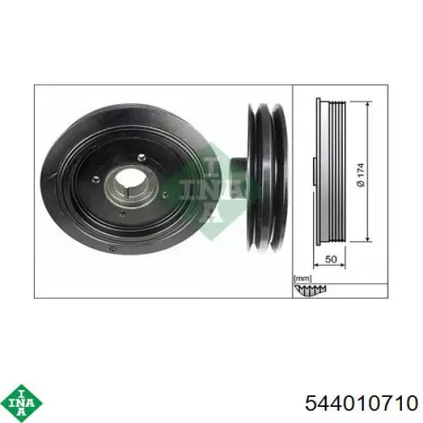 Polea del cigüeñal INA 544010710 precio, desde 91,81 EUR