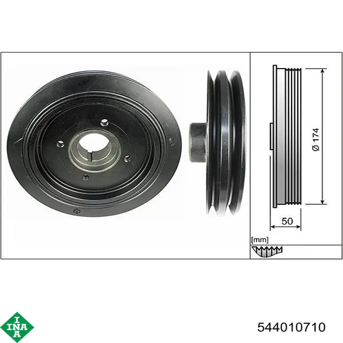 Comprar 544010710 INA La polea del cigüeñal