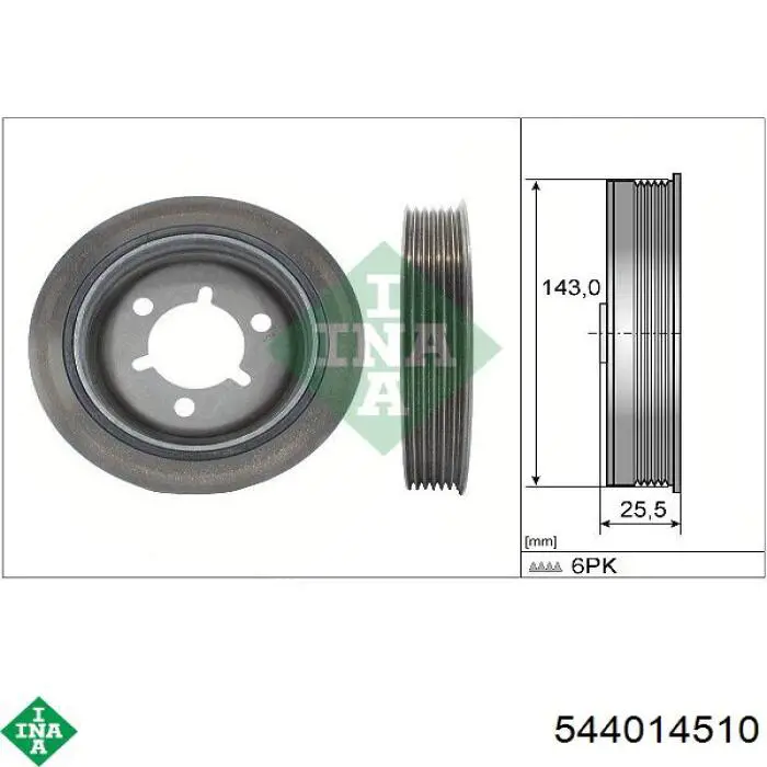 Comprar 544014510 INA La polea del cigüeñal