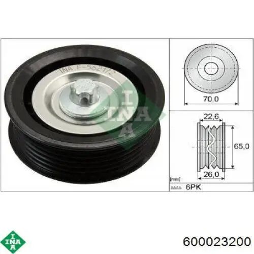 600 0232 00 INA volante motor