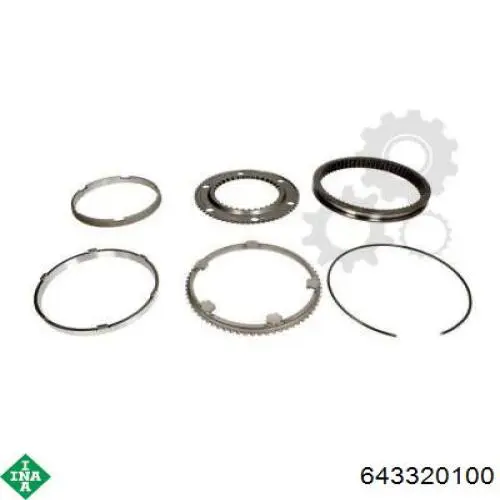 643320100 INA kit de embrague (3 partes)