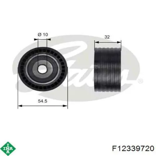 Polea correa distribución INA F12339720 precio, desde 23,75 EUR