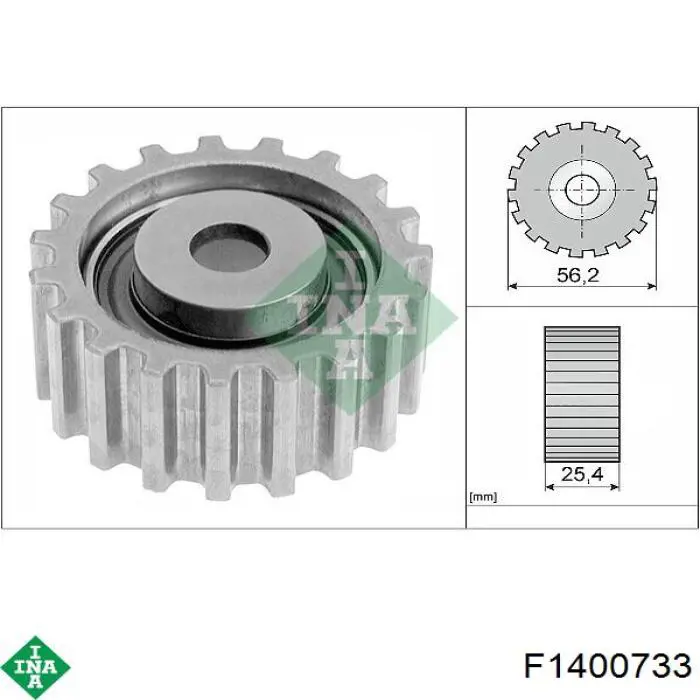 Comprar F1400733 INA Polea correa distribución