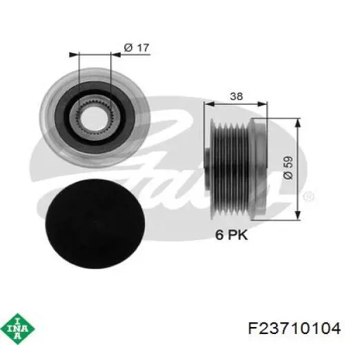 Poleas juego de piezas Alfa Romeo Mito 955